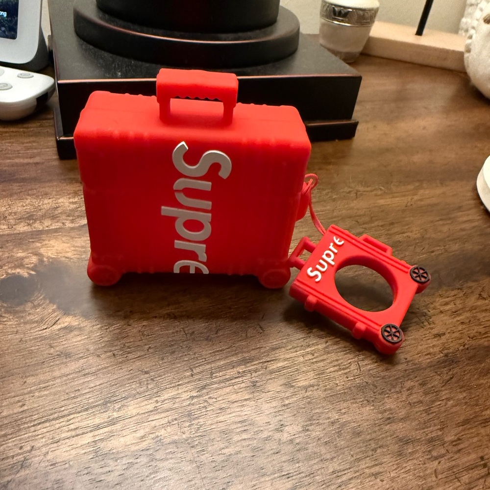 Supreme Red Suitcase AirPods Holder